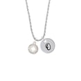 thumbnail image 2 of Delight Jewelry Silvertone I would be lost without you Silvertone Script Initial Disc - O - Charm Necklace, 20"+3", 2 of 4