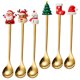 thumbnail image 2 of 6 uds cuchara navideña cucharas agitadoras navideñas cucharas de café de acero inoxidable cucharas navideñas, 2 of 5