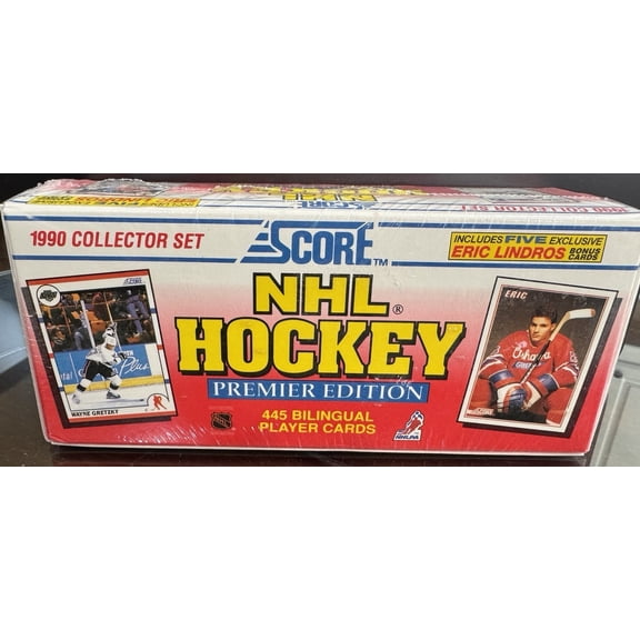 1990 Score Hockey Complete Set - 445 Bilingual Cards - Factory Sealed