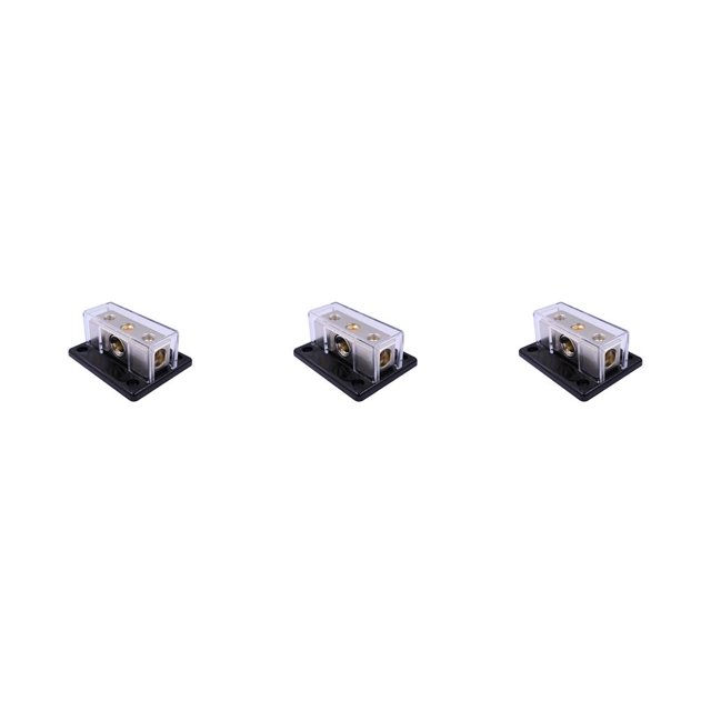 Kenally Audio Amplifier Splitter Distribution Block 2-Way Cable Automotive Wear-resistant Sound Ground Professional Electric Boxes Type1 NO1 Kenally CBP382045