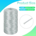 thumbnail image 2 of Uxcell Nylon String Cord 2.5mm x 218 Yards Rope Braided Thread Beading Cord for Jewelry Making Supplies Gray, 2 of 4