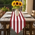 thumbnail image 6 of Modern Simple Table Runner 108 Inches Long Red White Stripes Table Runners for Dining Room Tabletop Dresser Scarf Home Party Banquet Wedding Holiday Decoration, 6 of 9