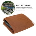 thumbnail image 4 of MotorGenic Parasol de Patio 10 Pieds avec Porte à Fermeture Éclair et Filet en Polyester, Hauteur et Diamètre Réglables, Adapté pour Parasol de Camping Extérieur, 4 of 10