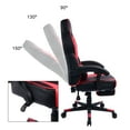 thumbnail image 3 of Gaming Chair with Footrest and Reclining Backrest, Racing Style High Back Office Chair, 3 of 7