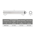 thumbnail image 2 of Uxcell Round Coupling Nut Threaded Sleeve Connector Rod Bar Stud Tube Pack 100mm 20, 2 of 6