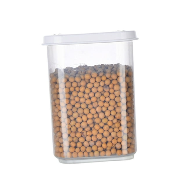Household Food Storage Container Set Transparent Vacuum Lid Jars Cereals Flour Durable Sealable Organiser -