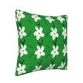 thumbnail image 2 of Square Throw Pillow Covers with Core, White Floral Art Pattern Pillows for Sofa Beds, 20"x20", 2 of 9