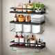 thumbnail image 2 of Repisas Flotantes Labg Madera Modernas Estantes Baño Negro, 2 of 5