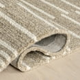 thumbnail image 5 of nuLOOM Tanaia Contemporary Striped Area Rug, 4' x 6', Tanaia Taupe, 5 of 9