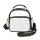 thumbnail image 1 of Bolso bandolera transparente, bolso bandolera, bolso de mano, correa desmontable, aprobado para estadios Negro, 1 of 8