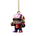thumbnail image 2 of Hearth & Gear Interesting Super Wrist Style Rugby Player Acrylic Statue Keychain 2D Design A Sports Souvenir That Fans Can Collect compatible with Macrame Car Hanger Wind Chimes Tables from Ceiling, 2 of 6