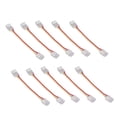 thumbnail image 1 of 10pcs LED Strip Light Connector Kit 3Pin 10mm Quick Connection Strong Compatibility COB Light Strip Connector for Warehouse, 1 of 19