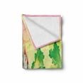 thumbnail image 2 of Children Soft Flannel Fleece Blanket, Princess Castle Above Wooden Bridge and Phoenix Bird Fairy Dream World Girls Image, Cozy Plush for Indoor and Outdoor Use, 70" x 90", Multicolor, by Ambesonne, 2 of 6