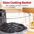 thumbnail image 5 of 4.7QT Glass Air Fryer, Non-Toxic 10-in-1 Presets for Healthy Meals, Dishwasher Safe & Easy Clean - Gray, 5 of 8