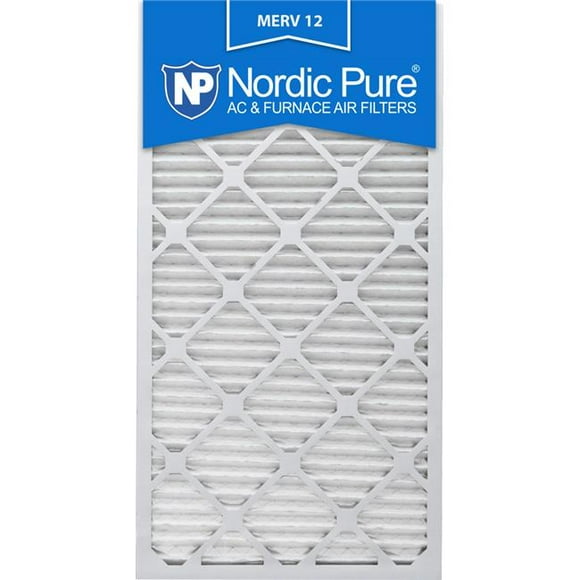 Nordic Pure 14x30x1M12-6 Pleated MERV 12 Air Filters, 14 x 30 x 1 in. - Pack of 6