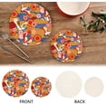 thumbnail image 4 of SKYSONIC 2 pcs Oriental Japanese Cranes Pot Holders Trivets, Heat Resistant Trivets,Abstract Flowers Colorful Cotton Thread Weave Mats for Hot Pads Pans Pot Bowl Teapot, 4 of 7