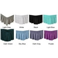 thumbnail image 2 of Hotel Wrapped Home Textile Solid Valance Fitted With Ruffles Bedroom Bed Skirt, 2 of 5