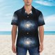 thumbnail image 2 of Fotbe The Galaxy Camisa Hawaiana para Hombre Unisex – Camisa Casual de Verano con Botones de Manga Corta de Algodón y Lino,X-Large, 2 of 7