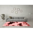 thumbnail image 3 of Ahgly Company Indoor Square Abstract Red Modern Area Rugs, 8' Square, 3 of 4