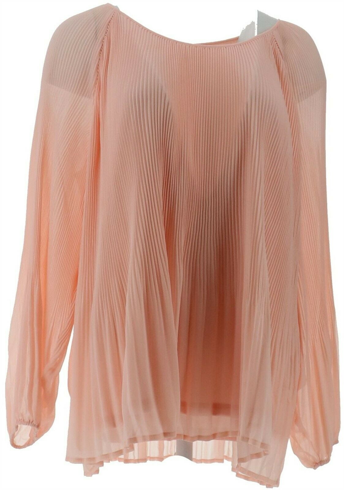 pale pink chiffon top