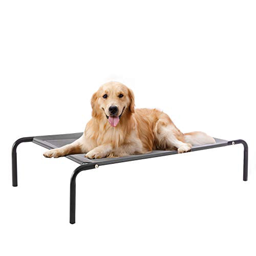 Extra Large Dog Bed Elevated Outdoor Raised Pet Cot Indoor Durable Steel Frame 