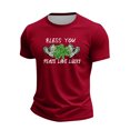thumbnail image 2 of Men's St. Patrick's Day Shamrock Graphic T-Shirt Short Sleeve Crew Neck Top, 2 of 4