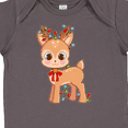 thumbnail image 4 of Inktastic Cute Christmas Reindeer with Christmas Lights Boys or Girls Baby Bodysuit, 4 of 5