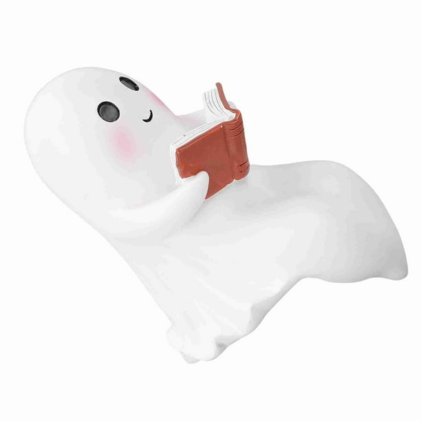 Linda Lámpara De Mesa De Libros De Lectura Fantasma, Luz Nocturna De Noche, Funcionamiento De Baterías, Decoración Festiva única Iluminación Led Suave Para El Dormitorio