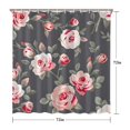thumbnail image 5 of Pioneer Flower Floral Print Pattern Shower Curtain 72"x72" ,Bathroom Decorative Shower Curtains Set with 12 Hooks,Modern Waterproof Washable Shower Curtain, 5 of 6