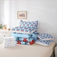 thumbnail image 5 of Feelyou Kawaii Princess Ribbon Bedding Comforter Set 7pcs, Cute Stars Cherry Queen Bedding Sets, Teens Kids Boys Girls Reversible Queen Sheet Sets, Breathable Home Decor, 5 of 7