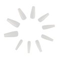 thumbnail image 1 of HLONK 500 Pcs Acrylic Natural False French Nail Tips with Case (10 Sizes White), 1 of 5