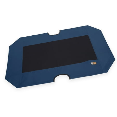 UPC: 0655199634613 | K&H Pet Products Original Pet Cot Replacement Cover (Cot Sold Separately) Blue/Black X-Large 32 X 50 Inches