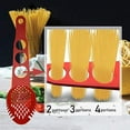 thumbnail image 5 of Nylon Spaghetti Server and Slotted Spoon with Nonstick Pasta Fork Strainer Tool and Built-in Spaghetti Measure for Easy Kitchen Prep, 5 of 5