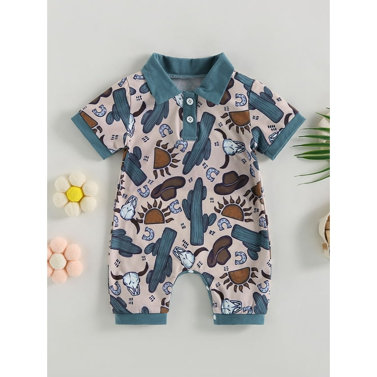 Baby boy deals summer rompers