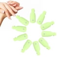 thumbnail image 4 of Riousery 10pcs Nail UV Gel Polish Remover Clips, Professional Green Soak Off Caps for Manicure Art Cleaner, 3.93 inches / 10 cm, 4 of 9