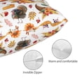 thumbnail image 3 of Kdxio Cotton Pillow Cases 16"x24" Pillowcases,Soft and Breathable Bedroom Pillow Cases-Thanksgiving Turkeys 1-No Pillow Core, 3 of 5