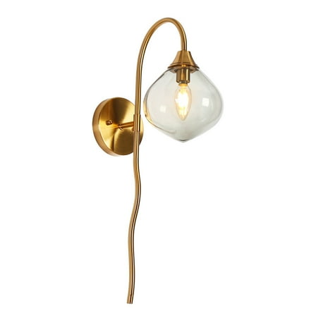 LNC Temporaneo 6-in W 1-Light Satin Gold LED Wall Sconce