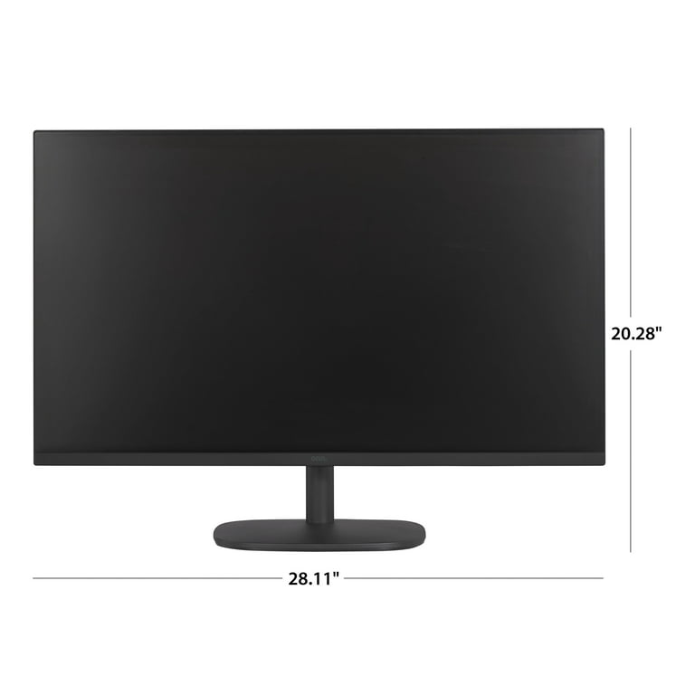 onn. 32 FHD (1920 x 1080p) 75hz Bezel-Less Office Monitor with 6 ft HDMI  Cable, Black 