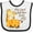 White and Black, variant on Inktastic My Great Grandma Loves Me Boys or Girls Baby Bib