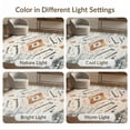 thumbnail image 7 of ODIKA 8'x10' Washable Area Rug Round Southwestern Cow Spotted Decorative Border Abstract Inspired for King Size Bedroom Under Bed, Master Suite, Non-Shedding, Easy Care, 7 of 7