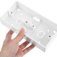 thumbnail image 3 of 5pcs Wall Mount Plastic Outlet Box Electrical Outlet Boxes Plastic Electrical Junction Box Wall Socket Box Electrical Outlet Box Pvc Junction Box For Switch Socket Panel, 3 of 8