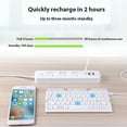thumbnail image 4 of Mini Wireless Foldable Keyboard Supports 3 Devices With Stand Charging Wireless Bluetooth Keyboard Multilingual Ipad Keyboard, 4 of 10