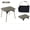 Green, variant on Portable Mini Folding Camping Table with Storage Bag, Lightweight Aluminum Compact Foldable Side Desk, for Outdoor Picnic Backpacking Beach Travel BBQ Activities