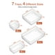 thumbnail image 2 of SMARTAKE Organizador de cajones de 7 piezas con almohadillas de silicona antideslizantes, bandejas organizadoras de cajones de escritorio de 4 tamaños, bandeja de almacenamiento para maquillaje, joyas, 2 of 5