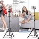 thumbnail image 2 of Soporte de lámpara para fotografía Trípode de suelo con anclaje en vivo Soporte de escritorio para teléfono móvil Soporte de lámpara en vivo de 2,1 metros, 2 of 5