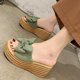 thumbnail image 2 of Amzcrzy Zapatos de mujer,Zapatos de mujer,Zapatillas de mujer, Sandalias para mujer elegantes de verano para mujer, con punta abierta, cuñas, tacones altos, sandalias de playa, zapatillas Sandalias M, 2 of 6