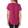 thumbnail image 2 of Ma Croix Womens Lightweight Hipster Round Bottom Short Sleeve Athletic Yoga Tunic T Shirt, 2 of 6