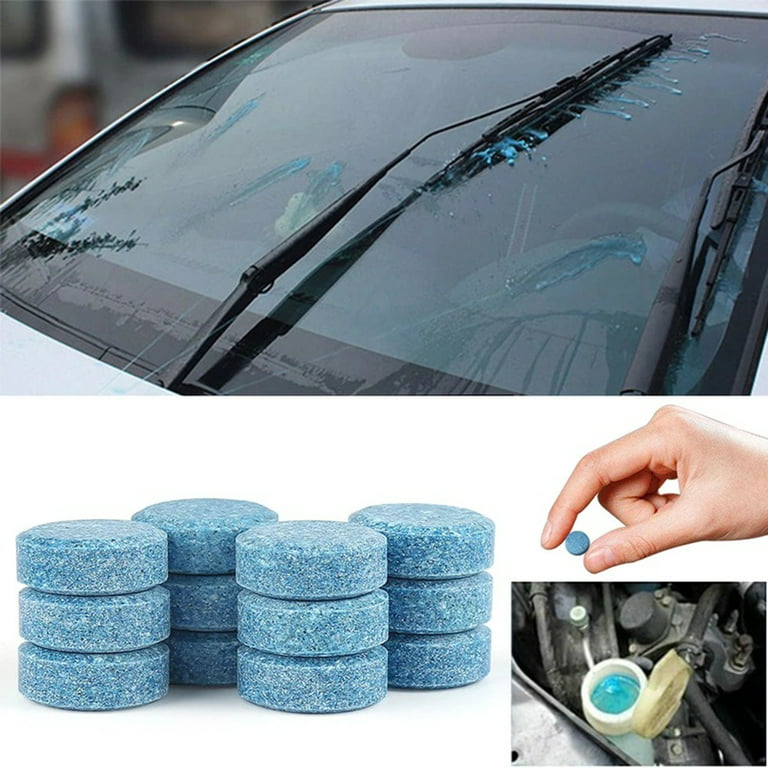 1 Set Washer Fluid Tablets Solid High Enrichment Blue Car Care Auto  Windshield Effervescent Concentrates Tablets For Vehicle