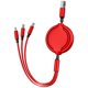 thumbnail image 1 of Cable De Carga Retráctil 3 En 1 Compatible Con Ios Cable Micro Usb Tipo C Cable De Sincronización De Datos De Carga Rápida Yuarrent EL017844-01, 1 of 5