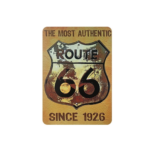 Route 66 Signs Tin Painting Vintage Road Signs High Way Metal Tin Sign